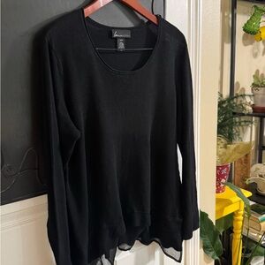 Lane Bryant Black Knit Top